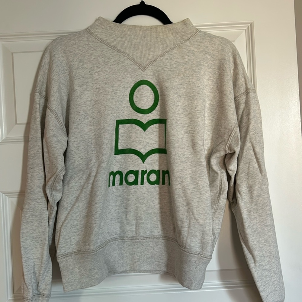 Moby Mock Neck Logo Graphic Sweatshirt